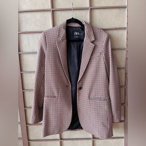 Zara Plaid Blazer
